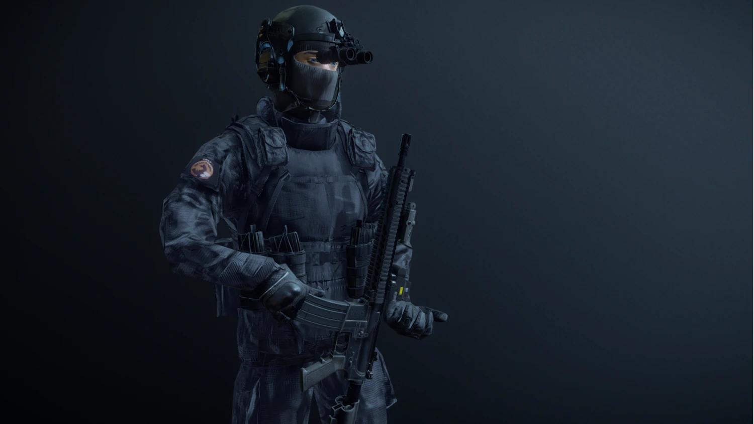 SWAT operato r 3D Model .c4d .max .obj .3ds .fbx .stl .blend 