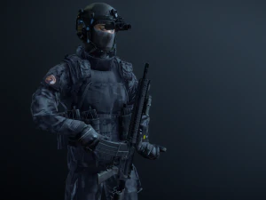 Operatore SWAT Modello 3D