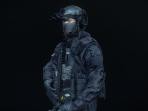 SWAT operato r 3D 모델