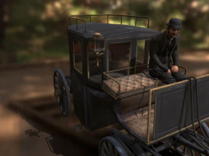 19th century carriage 3D Model