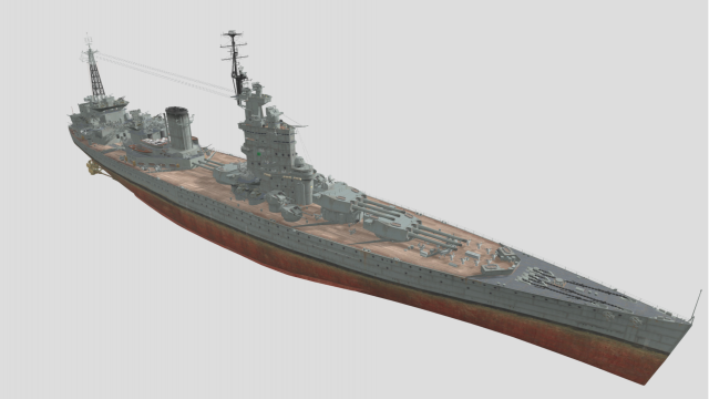 N3 Class Battleship 3D-Modell .c4d .max .obj .3ds .fbx .stl .blend 