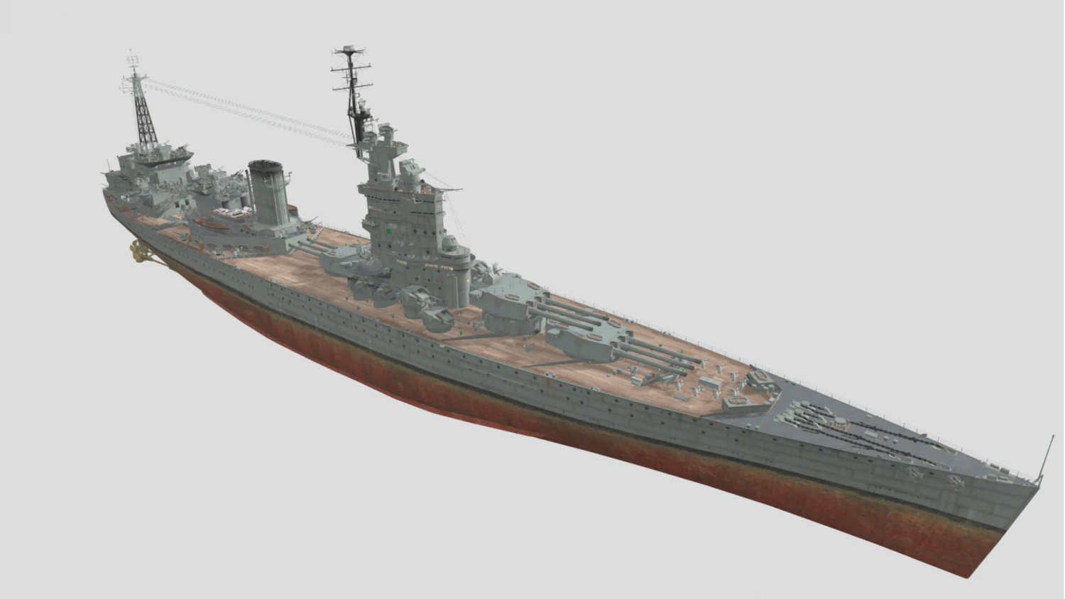N3 Class Battleship 3D Model .c4d .max .obj .3ds .fbx .stl .blend 
