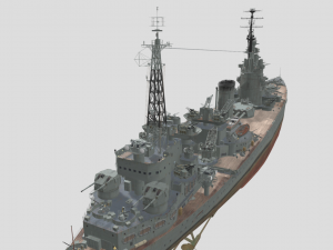 N3 Class Battleship 3D-Modell