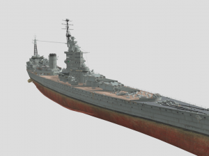 N3 Class Battleship 3D-Modell
