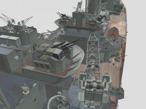 N3 Class Battleship 3D Model