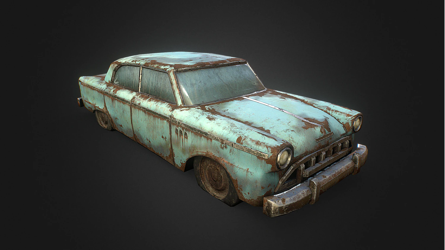 Eski Araba 3D Model .c4d .max .obj .3ds .fbx .stl .blend 