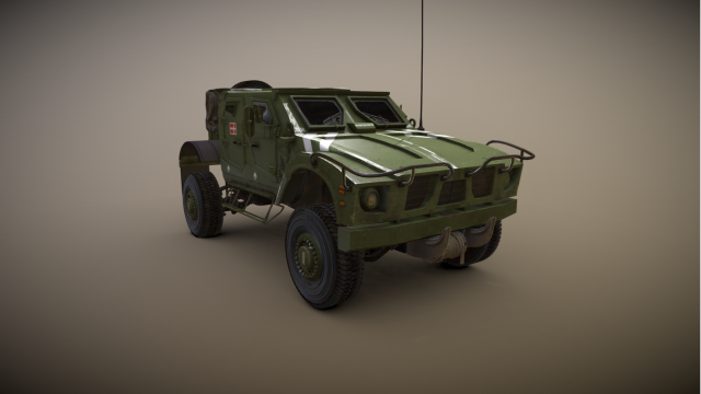 Oshkosh M ATV 3D Model .c4d .max .obj .3ds .fbx .stl .blend 