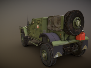 Oshkosh M ATV 3D Model