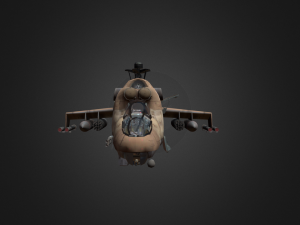 Large Helicopter 3D Модель