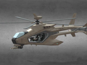 Attack Helicopter 3D Model