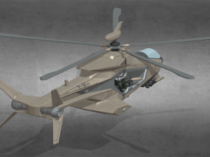 Attack Helicopter Model 3D