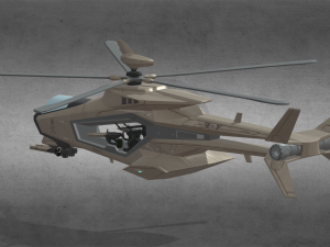 Attack Helicopter Model 3D