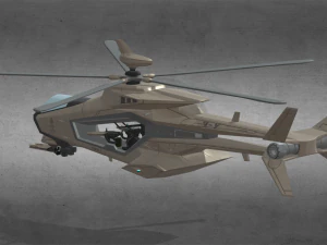 Attack Helicopter 3D Model