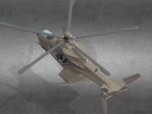 Attack Helicopter Model 3D