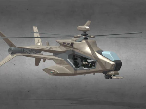 Attack Helicopter 3D Model