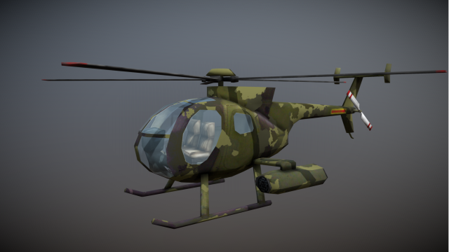 Defender Helicopter 01 Modello 3D .c4d .max .obj .3ds .fbx .stl .blend 