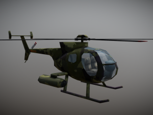 Defender Helicopter 01 Modello 3D