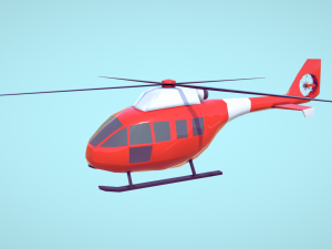 Helicopter 1 Model 3D