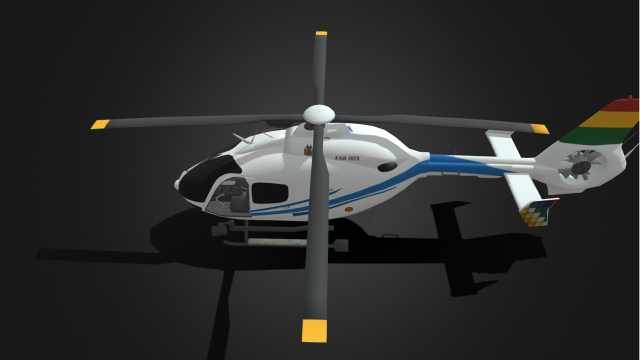 Helicopter 3 3D Model .c4d .max .obj .3ds .fbx .stl .blend 
