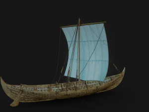 Viking Boat 3D Model
