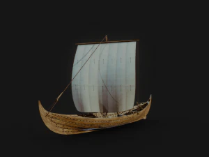 バイキングボート 3Dモデル