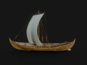 Viking Boat 3D Model