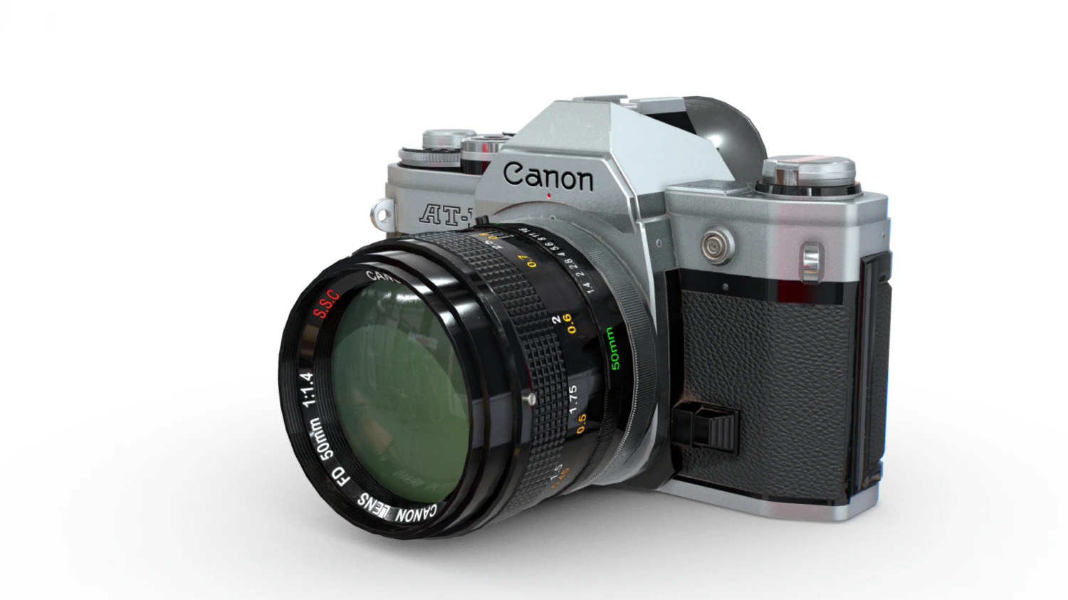Canon camera 3D Model .c4d .max .obj .3ds .fbx .stl .blend 