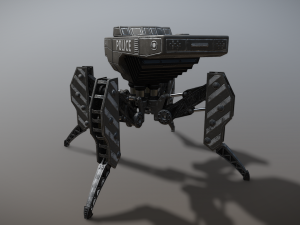 Police Robot Modelo 3D
