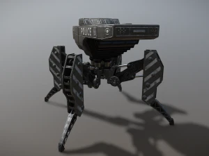 Police Robot 3D Model