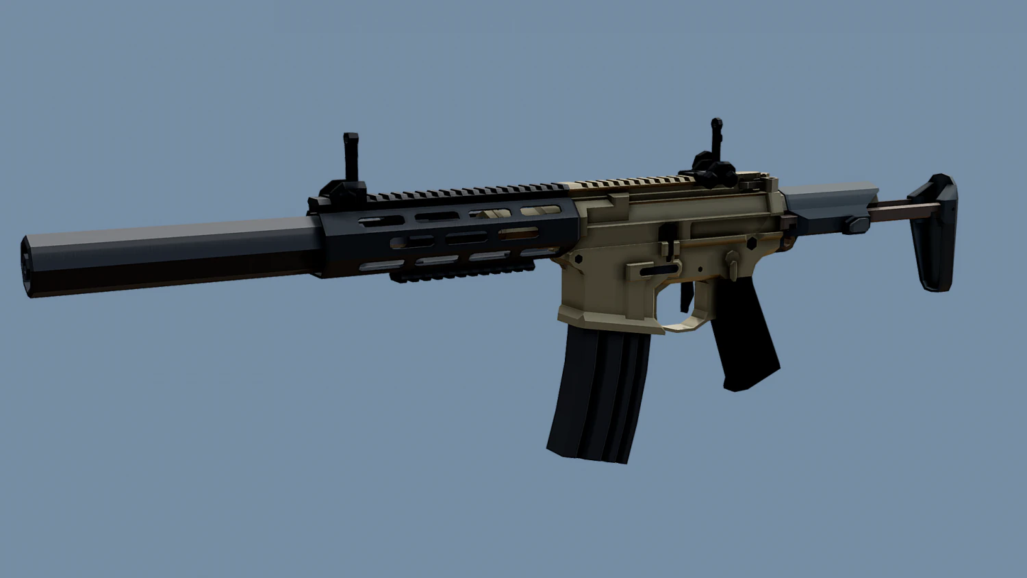 AAC Honey Badger 3D Model .c4d .max .obj .3ds .fbx .stl .blend