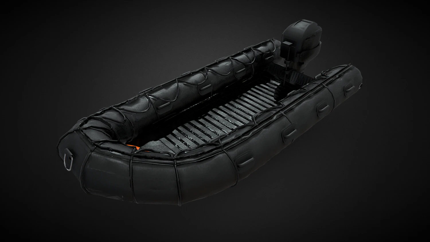 Combat Rubber Reconnaissance Craft 3D Model .c4d .max .obj .3ds .fbx .stl .blend 