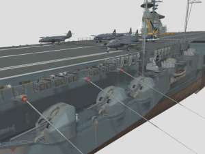 Oswald Boelcke Aircraft Carrier 3D Model