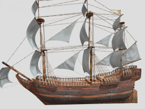 Altes Schiff 3D Modell