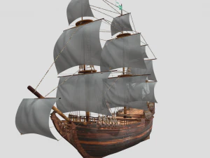 Altes Schiff 3D Modell