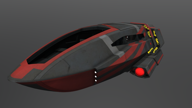 Class shuttlecraft 3D 模型 .c4d .max .obj .3ds .fbx .stl .blend 