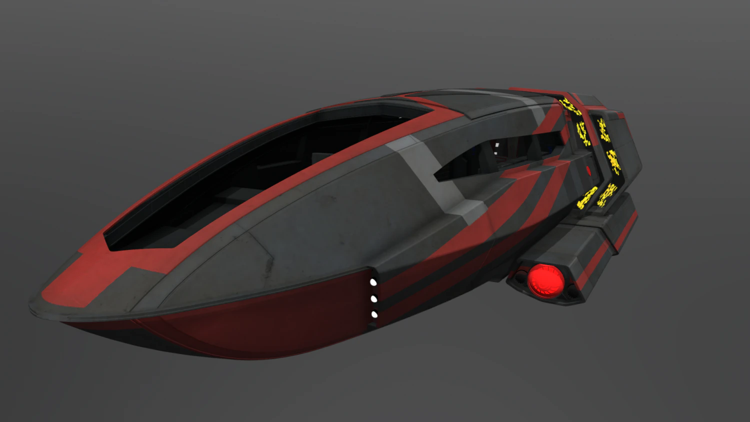 Class shuttlecraft 3D Model .c4d .max .obj .3ds .fbx .stl .blend