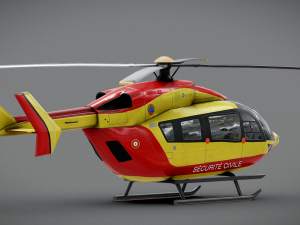 Helicopter Security civil 3D Model
