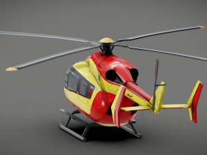 Helicopter Security civil 3D Model