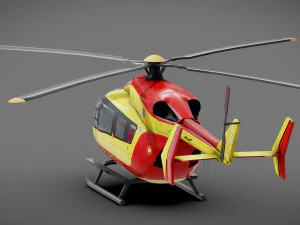 Helicopter Security civil 3D Model