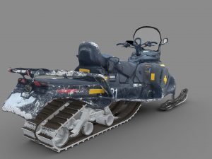 Ski Snowmobile Modèle 3D