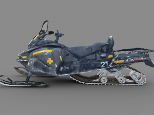 Ski Snowmobile Modèle 3D