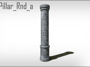 Old Stone Pillars Modèle 3D