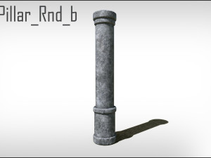 Old Stone Pillars Modèle 3D