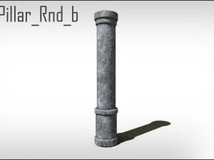 Old Stone Pillars 3D Model