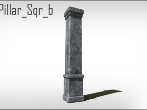 Old Stone Pillars Modèle 3D
