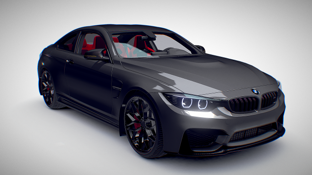 BMv M4 f82 3D Model .c4d .max .obj .3ds .fbx .stl .blend 