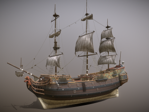 Ship Pinnace 3D Модель