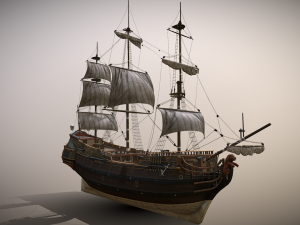 Ship Pinnace 3D 모델