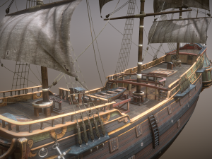 Ship Pinnace 3D 모델