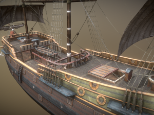 Ship Pinnace 3D 모델